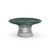 Platner 36" Coffee Table Coffee Tables Knoll Polished Nickel Verde Alpi marble, Shiny finish 