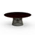 Platner 42" Coffee Table Coffee Tables Knoll Metallic Bronze Dark Cherry 