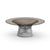 Platner 42" Coffee Table Coffee Tables Knoll Polished Nickel Bronze Glass 