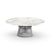 Platner 42" Coffee Table Coffee Tables Knoll Polished Nickel Calacatta marble, Satin finish 