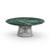 Platner 42" Coffee Table Coffee Tables Knoll Polished Nickel Verde Alpi marble, Shiny finish 