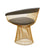 Platner Arm Chair - Gold Side/Dining Knoll 