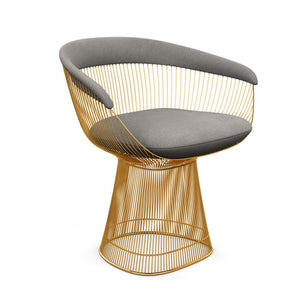 Platner Arm Chair - Gold Side/Dining Knoll 