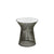 Platner Side Table side/end table Knoll Metallic Bronze Carrara marble, Satin finish 