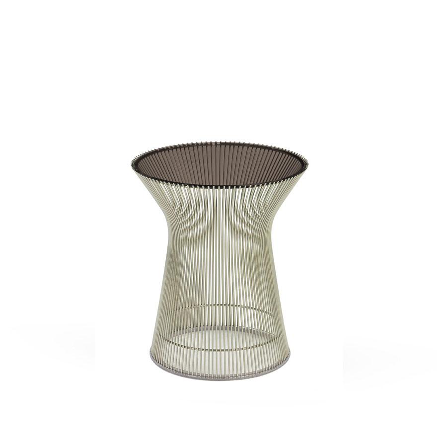 Platner Side Table side/end table Knoll Polished Nickel Bronze Glass 