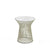 Platner Side Table side/end table Knoll Polished Nickel Carrara marble, Satin finish 