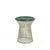 Platner Side Table side/end table Knoll Polished Nickel Verde Alpi marble, Satin finish 