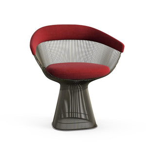 Platner Arm Chair Side/Dining Knoll Metallic Bronze Bayberry Knoll Velvet 