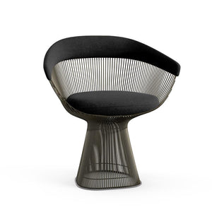 Platner Arm Chair Side/Dining Knoll Metallic Bronze Ebony Knoll Velvet 