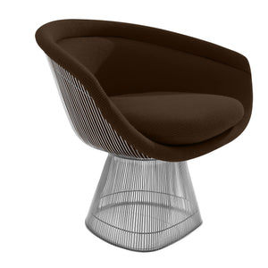 Platner Lounge Chair lounge chair Knoll Nickel Brown Cato +$751.00 