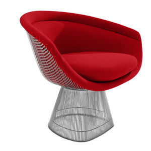Platner Lounge Chair lounge chair Knoll Nickel Fire Red Cato +$751.00 