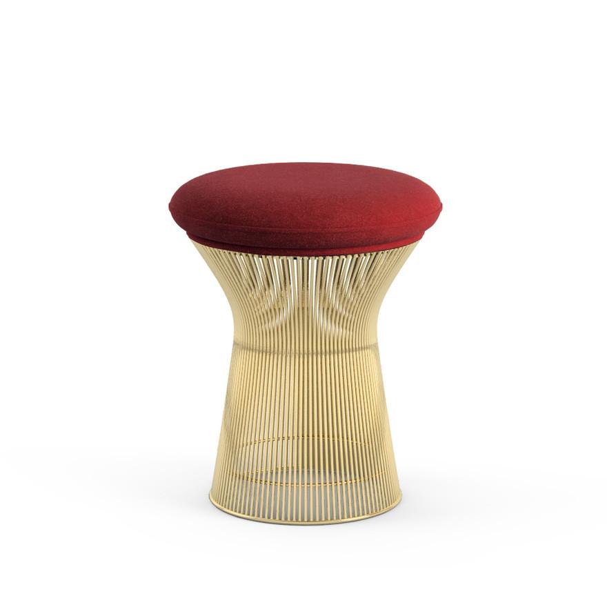 Platner Stool - Gold Stools Knoll Knoll Velvet - Bayberry 