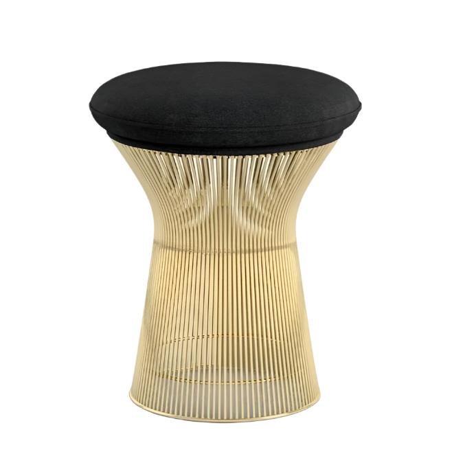 Platner Stool - Gold Stools Knoll Circa - Black 