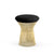 Platner Stool - Gold Stools Knoll Knoll Velvet - Ebony 