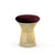 Platner Stool - Gold Stools Knoll Knoll Velvet - Wine 