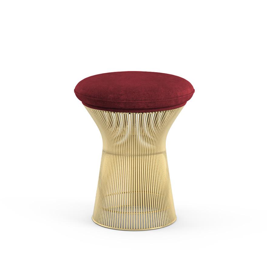 Platner Stool - Gold Stools Knoll Circa - Bordeaux 