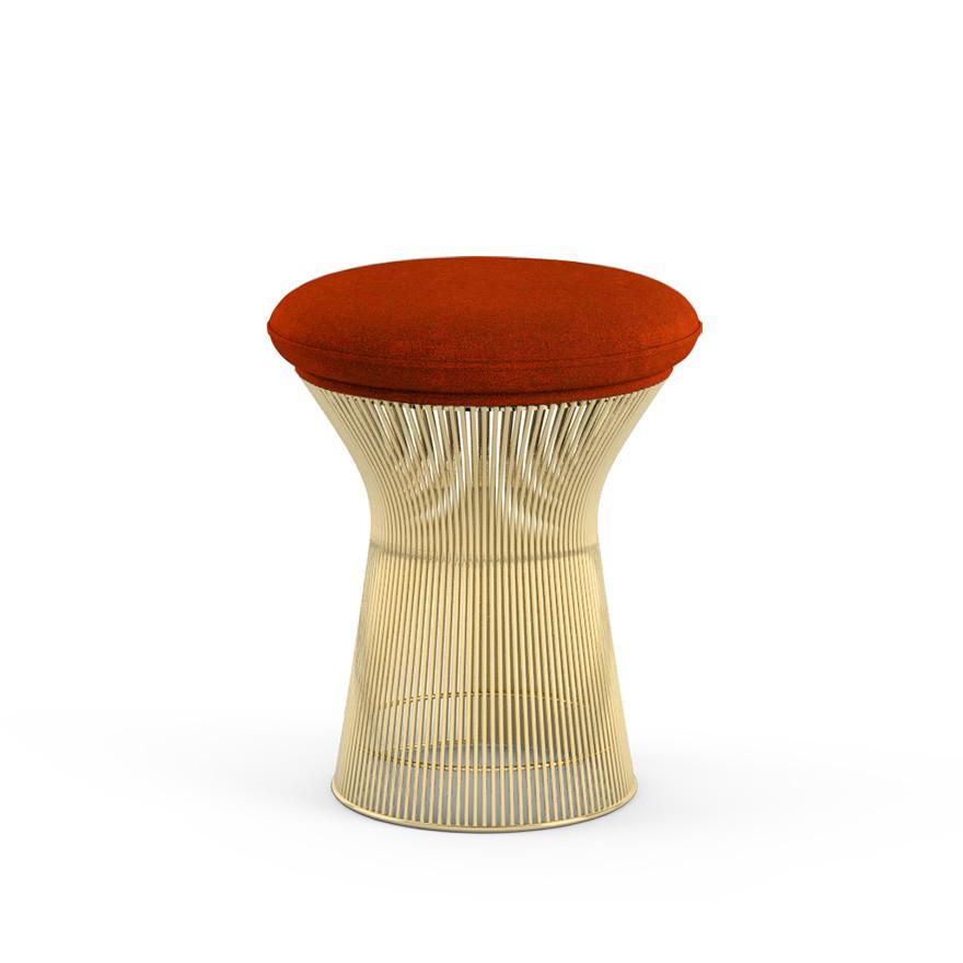 Platner Stool - Gold Stools Knoll Circa - Red 