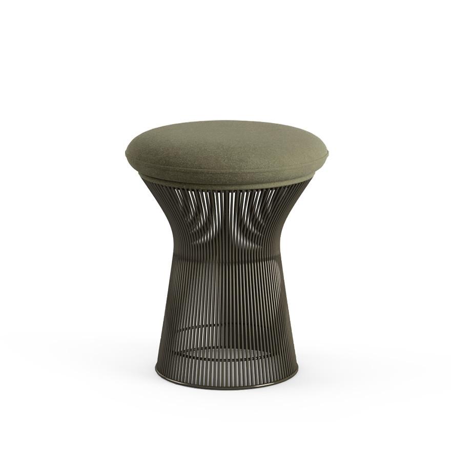 Platner Stool Stools Knoll Metallic Bronze Knoll Velvet - Sage 