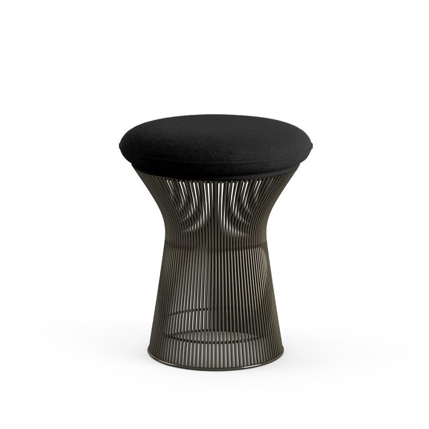 Platner Stool Stools Knoll Metallic Bronze Knoll Velvet - Ebony 