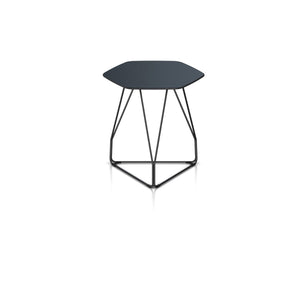 Polygon Wire Table table herman miller 18-inch Diameter Top x 20-inches High +$20.00 Hexagon Top Black Finish