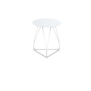 Polygon Wire Table table herman miller 18-inch Diameter Top x 20-inches High +$20.00 Round Top White Finish