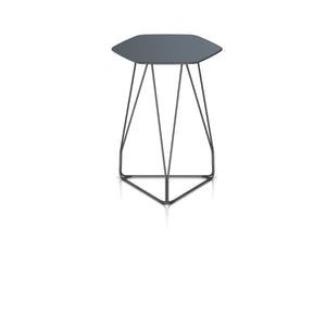 Polygon Wire Table table herman miller 18-inch Diameter Top x 26-inches High +$40.00 Hexagon Top Graphite Finish