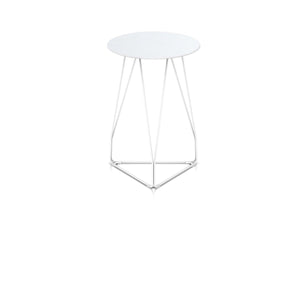 Polygon Wire Table table herman miller 18-inch Diameter Top x 26-inches High +$40.00 Round Top White Finish