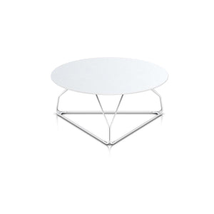 Polygon Wire Table table herman miller 32-inch Diameter Top x 14-inches High +$320.00 Round Top White Finish