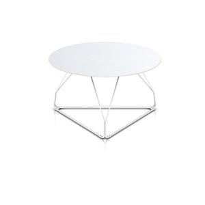 Polygon Wire Table table herman miller 32-inch Diameter Top x 18-inches High +$350.00 Round Top White Finish
