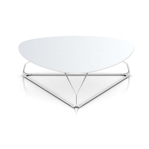 Polygon Wire Table table herman miller 46-inch Diameter Top x 14-inches High +$640.00 Triangle Top White Finish