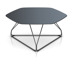 Polygon Wire Table table herman miller 46-inch Diameter Top x 22-inches High +$680.00 Hexagon Top Graphite Finish