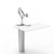 QuickStand Under Desk Desks humanscale White M8 Monitor Arm Mount (Arm Sold Separately) 