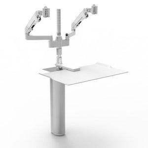 QuickStand Under Desk Desks humanscale White M/Flex Monitor Arm Mount (Arm Sold Separately) 