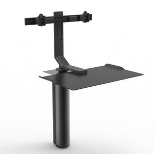 QuickStand Under Desk Desks humanscale Black Dual Monitor Mount (5" of manual adjustment) + $310.00 