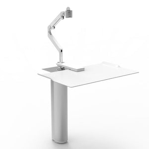 QuickStand Under Desk Desks humanscale White M2 Monitor Arm Mount (Arm Sold Separately) 