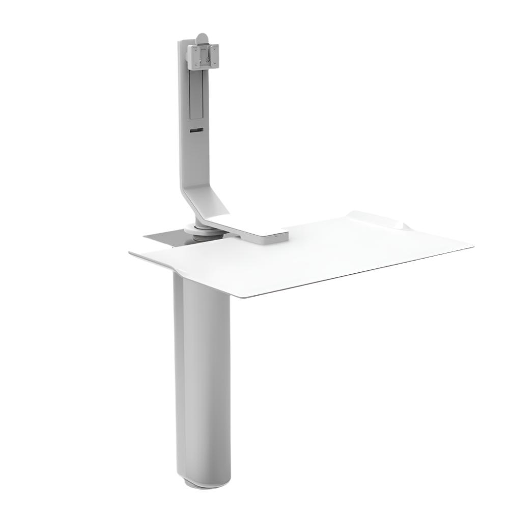 QuickStand Under Desk Desks humanscale White Single Monitor Mount (5&quot; of manual adjustment) + $110.00 