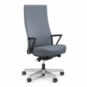 Remix High Back Chair task chair Knoll Plastic Loop Polished Aluminum Slate