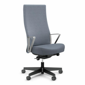 Remix High Back Chair task chair Knoll Aluminum Loop Plastic Slate