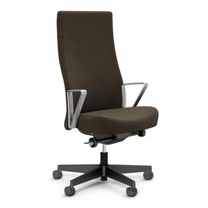Remix High Back Chair task chair Knoll Aluminum Loop Plastic Tobacco