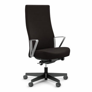 Remix High Back Chair task chair Knoll Aluminum Loop Plastic Onyx