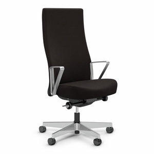 Remix High Back Chair task chair Knoll Aluminum Loop Polished Aluminum Onyx