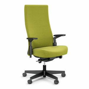 Remix High Back Chair task chair Knoll Height Adjustable Plastic Green