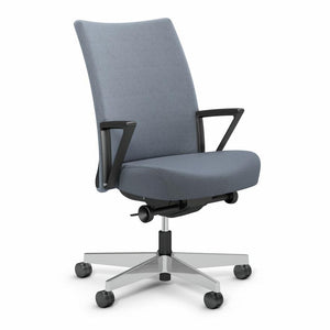 Remix Work Chair task chair Knoll Plastic Loop Polished Aluminum Slate