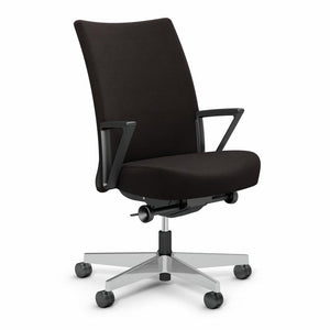 Remix Work Chair task chair Knoll Plastic Loop Polished Aluminum Onyx