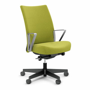 Remix Work Chair task chair Knoll Aluminum Loop Plastic Green
