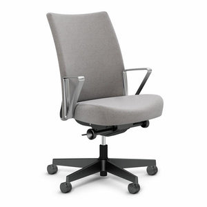 Remix Work Chair task chair Knoll Aluminum Loop Plastic Gray
