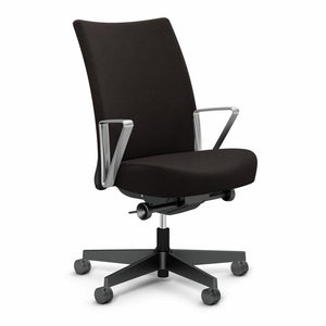 Remix Work Chair task chair Knoll Aluminum Loop Plastic Onyx