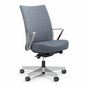 Remix Work Chair task chair Knoll Aluminum Loop Polished Aluminum Slate