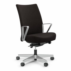 Remix Work Chair task chair Knoll Aluminum Loop Polished Aluminum Onyx