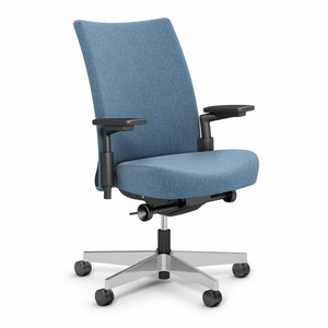 Remix Work Chair task chair Knoll High Performance Polished Aluminum Turquoise